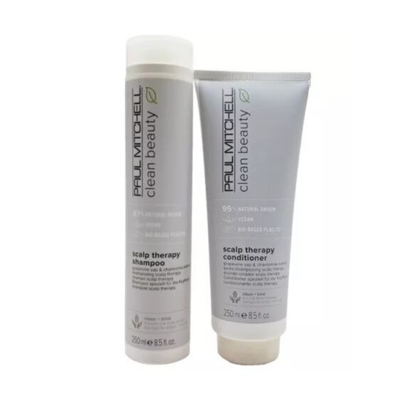 Paul Mitchell Clean Beauty Scalp Therapy Shampoo and Conditioner 8.5 oz Set - Picture 1 of 2